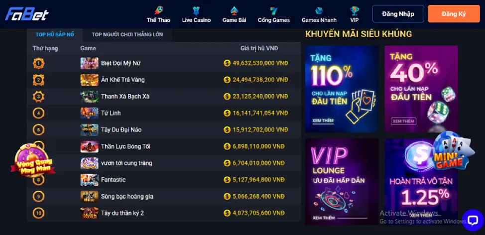 Quy tắc trò chơi 798bet casino